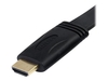 StarTech.com 25 ft Flat High Speed HDMI Cable with Ethernet - Ultra HD 4k x 2k - HDMI with Ethernet cable - 7.6 m