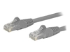 StarTech.com 25 ft Gray Cat6 / Cat 6 Snagless Patch Cable 25ft - patch cable - 7.6 m - grey