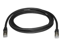 StarTech.com 2m CAT6A Ethernet Cable,  10 Gigabit Shielded Snagless RJ45 100W PoE Patch Cord,  CAT 6A 10GbE STP Network Cable w/Strain Relief,  Black,  Fluke Tested/UL Certified Wiring/TIA - Category 6A - 26AWG (6ASPAT2MBK) - patch cable - 2 m - black