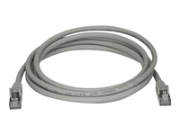 StarTech.com 2m CAT6A Ethernet Cable,  10 Gigabit Shielded Snagless RJ45 100W PoE Patch Cord,  CAT 6A 10GbE STP Network Cable w/Strain Relief,  Grey,  Fluke Tested/UL Certified Wiring/TIA - Category 6A - 26AWG (6ASPAT2MGR) - patch cable - 2 m - grey