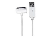 StarTech.com 2m Down Angle Apple 30-pin Dock to USB Cable iPhone iPod iPad - charging / data cable - 2 m