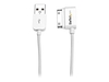 StarTech.com 2m Left Angle Apple 30-pin Dock to USB Cable iPhone iPod iPad - charging / data cable - 2 m
