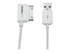 StarTech.com 2m Right Angle Apple 30-pin Dock to USB Cable iPhone iPod iPad - charging / data cable - 2 m
