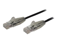 StarTech.com 2m Slim LSZH CAT6 Ethernet Cable,  10 Gigabit Snagless RJ45 100W PoE Patch Cord,  CAT 6 10GbE UTP Network Cable w/Strain Relief,  Black,  Fluke Tested/ETL,  Low Smoke Zero Halogen - Category 6 - 28AWG (N6PAT200CMBKS) - patch cable - 2 m - black