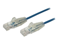 StarTech.com 2m Slim LSZH CAT6 Ethernet Cable,  10 Gigabit Snagless RJ45 100W PoE Patch Cord,  CAT 6 10GbE UTP Network Cable w/Strain Relief,  Blue,  Fluke Tested/ETL,  Low Smoke Zero Halogen - Category 6 - 28AWG (N6PAT200CMBLS) - patch cable - 2 m - blue