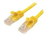 StarTech.com 2m Yellow Cat5e / Cat 5 Snagless Patch Cable - patch cable - 2 m - yellow