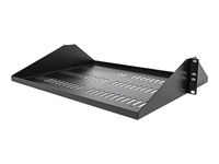 StarTech.com 2U Vented Server Rack Shelf,  Center Mount 14in Deep Fixed Cantilever Tray,  Rackmount Shelf for 19" AV/Data/Network Equipment w/ Cage Nuts & Screws,  200lbs Weight Capacity - 2U Network Rack Shelf - rack shelf - 2U
