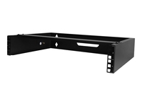 StarTech.com 2U Wall Mount Rack,  19" Wall Mount Network Rack,  14 inch Deep (Low Profile),  Wall Mounting Patch Panel Bracket for Network Switches,  IT Equipment,  77lb (35kg) Capacity - Network Equipment Rack (RACK-2U-14-BRACKET) - network device mounting br