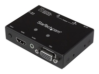 StarTech.com 2x1 VGA + HDMI to VGA Converter Switch w/ Priority Switching - Multi-format VGA and HDMI to VGA Selector - 1080p (VS221HD2VGA) - video/audio switch