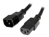 StarTech.com 3 ft 14AWG Computer Power Cord Extension - C14 to C13 - power extension cable - 90 cm