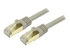 StarTech.com 3 ft Gray Cat6a / Cat 6a Shielded Patch Cable 3ft - patch cable - 91 cm - grey