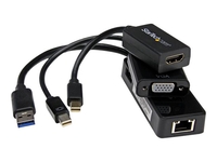 StarTech.com 3-in-1 Accessory Kit for Surface and Surface Pro 4 - mDP to HDMI / VGA - USB 3.0 GbE - Works with Surface Pro 3 and Surface 3 (MSTP3MDPUGBK) notebook accessories bundle