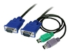 StarTech.com 3-in-1 Ultra Thin PS/2 KVM Cable - keyboard / video / mouse (KVM) cable - 4.6 m
