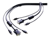 StarTech.com 3-in-1 Universal PS/2 KVM Cable - keyboard / video / mouse (KVM) cable - 15.2 m