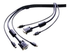 StarTech.com 3-in-1 Universal PS/2 KVM Cable - keyboard / video / mouse (KVM) cable - 4.6 m