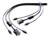 StarTech.com 3-in-1 Universal PS/2 KVM Cable - keyboard / video / mouse (KVM) cable - 7.6 m