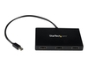 StarTech.com 3 Port Mini DisplayPort MST Hub - 4K 30Hz - Mini DP to HDMI Video Splitter for Multiple Monitors - mDP to HDMI (MSTMDP123HD) - video/audio splitter - 3 ports
