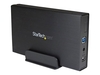 StarTech.com 3.5in Black Aluminum USB 3.0 External SATA III SSD / HDD Enclosure with UASP for SATA 6Gbps - 3.5" SATA Hard Drive Enclosure (S3510BMU33) - storage enclosure - SATA 6Gb/s - USB 3.0