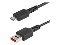 StarTech.com 3ft (1m) Secure Charging Cable,  USB-A to Micro USB Data Blocker Charge-Only Cable,  Power-Only Charger Cable for Phone/Tablet,  Data Blocking USB Protector Adapter Cable,  TPE - 5V at 2.4A (12W max) (USBSCHAU1M) - USB cable - USB (power only) to