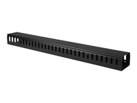 StarTech.com 3ft (1m) Vertical Cable Management Duct with Cover - 0U Open Slot Finger Duct Wire Raceway for 19 Inch Server Rack - Slotted Cord Channel (CMVER20UF) - cable organizer - 20U