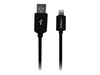 StarTech.com 3m (10ft) Long Black Apple® 8-pin Lightning Connector to USB Cable for iPhone / iPod / iPad - Charge and Sync Cable (USBLT3MB) - Lightning cable - Lightning / USB - 3 m