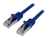 StarTech.com 3m CAT6 Ethernet Cable,  10 Gigabit Shielded Snagless RJ45 100W PoE Patch Cord,  CAT 6 10GbE SFTP Network Cable w/Strain Relief,  Blue,  Fluke Tested/Wiring is UL Certified/TIA - Category 6 - 26AWG (N6SPAT3MBL) - patch cable - 3 m - blue