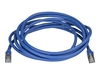 StarTech.com 3m CAT6A Ethernet Cable,  10 Gigabit Shielded Snagless RJ45 100W PoE Patch Cord,  CAT 6A 10GbE STP Network Cable w/Strain Relief,  Blue,  Fluke Tested/UL Certified Wiring/TIA - Category 6A - 26AWG (6ASPAT3MBL) - patch cable - 3 m - blue