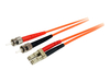 StarTech.com 3m Fiber Optic Cable - Multimode Duplex 62.5/125 - LSZH - OM1 - LC to ST Cat6 Patch Cable (FIBLCST3) - patch cable - 3 m