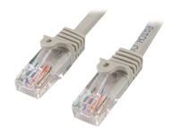 StarTech.com 3m Gray Cat5e / Cat 5 Snagless Patch Cable - patch cable - 3 m - grey