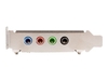 StarTech.com 4 Channel Low Profile PCI Sound Adapter Card AC97 3D Audio Effects - sound card