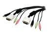 StarTech.com 4-in-1 USB DVI KVM Cable - keyboard / video / mouse / audio extension cable - 3 m