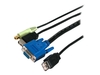 StarTech.com 4-in-1 USB KVM Extension Cable - video / USB / audio cable - 1.8 m