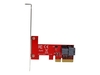 StarTech.com 4-Lane PCI Express to SFF-8643 Adapter for PCIe NVMe U.2 SSD - U.2 2.5" NVMe SSD Adapter (PEX4SFF8643) - interface adapter - SAS 12Gb/s - PCIe x4