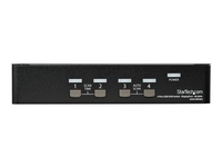 StarTech.com 4 Port DisplayPort KVM Switch,  4K 60Hz,  Single Display,  Dual Port UHD DP 1.2 USB KVM Switch with Integrated USB 2.0 Hub and Audio,  Dell,  HP,  Apple,  Lenovo,  TAA Compliant - Keyboard/Video/Mouse Switch (SV431DPUA2) - KVM / audio switch - 4 port