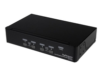 StarTech.com 4 Port DisplayPort KVM Switch w/ Audio - USB,  Keyboard,  Video,  Mouse,  Computer Switch Box for 2560x1600 DP Monitor (SV431DPUA) - KVM / audio / USB switch - 4 ports