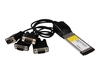 StarTech.com 4 Port Native ExpressCard RS232 Serial Adapter Card with 16C950 UART - serial adapter
