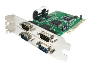 StarTech.com 4 port PCI RS232 Serial Adapter Card with 16550 UART - serial adapter