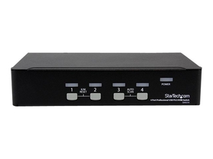 StarTech.com 4 Port Professional USB PS/2 KVM Switch - KVM switch - 4 ports - desktop