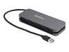 StarTech.com 4 Port USB 3.0 Hub,  4x USB-A,  5Gbps Laptop/Desktop USB Type-A Hub,  USB Bus Powered,  11" Long Cable with Cable Management (HB30AM4AB) - hub - 4 ports