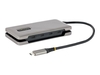 StarTech.com 4-Port USB-C Hub,  4x USB-C Ports,  USB 3.1 10Gbps,  Portable USB C Hub with 100W Power Delivery Pass-Through,  Portable USB Type C Hub w/ 9.8in (25cm) Wrap-Around Cable - USB Expansion Hub (HB31CM4CPD3) - hub - 4 ports