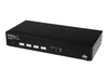 StarTech.com 4 Port USB DVI KVM Switch with DDM Fast Switching Technology and Cables - Four Port DVI USB KVM Switch - DDM KVM Switch (SV431DVIUDDM) - KVM / USB switch - 4 ports