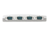 StarTech.com 4 Port USB to RS232 Serial DB9 Adapter Hub - serial adapter