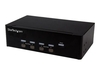 StarTech.com 4 Port VGA KVM Switch - Dual VGA - Hot-key & Audio Support - 1920x1200 KVM Switch - KVM Video Switch (SV431DVGAU2A) - KVM / audio / USB switch - 4 ports