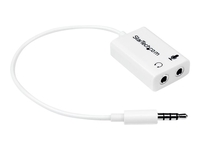 StarTech.com 4 Position Microphone and Headphone Splitter 3.5 mm 4 Pin / 4 Pole Mic and Audio Combo Splitter Cable (MUYHSMFFADW) - headset splitter - 15.25 cm