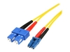 StarTech.com 4m Fiber Optic Cable - Single-Mode Duplex 9/125 - LSZH - LC/SC - OS1 - LC to SC Fiber Patch Cable (SMFIBLCSC4) - patch cable - 4 m - yellow