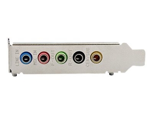 StarTech.com 5 Channel Low Profile PCI Sound Adapter Card - 24 Bits - sound card