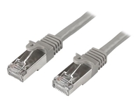 StarTech.com 50cm CAT6 Ethernet Cable,  10 Gigabit Shielded Snagless RJ45 100W PoE Patch Cord,  CAT 6 10GbE SFTP Network Cable w/Strain Relief,  Grey,  Fluke Tested/Wiring is UL Certified/TIA - Category 6 - 26AWG (N6SPAT50CMGR) - patch cable - 50 cm - grey