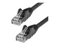 StarTech.com 5m LSZH CAT6 Ethernet Cable,  10 Gigabit Snagless RJ45 100W PoE Network Patch Cord with Strain Relief,  CAT 6 10GbE UTP,  Black,  Individually Tested/ETL,  Low Smoke Zero Halogen - Category 6 - 24AWG (N6LPATCH5MBK) - patch cable - 5 m - black
