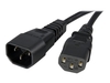 StarTech.com 6 ft 14 AWG Computer Power Cord Extension - C14 to C13 - power extension cable - 1.8 m