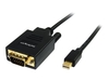 StarTech.com 6 ft. (1.8 m) Mini Displayport to VGA Cable - 1920x1200 / 1080p - Thunderbolt Compatible - VGA Monitor Cable (MDP2VGAMM6) - video converter - black